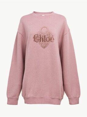 ✨ CHLOE OVERSIZED LOGO SWEATER IN CHINÉ FLEECE $1,150